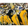 Image 1 : Bart Starr Signed Green Bay Packers 8X10 Photo (Green Jersey)