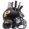 Image 1 : Purdue Boilermakers Black Matte NCAA Football Schutt Mini Helmet Desk Caddy