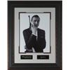 Image 1 : Sean Connery As James Bond Unsigned 11X14 Vintage B&W Photo Leather Framed Engraved Signature Series