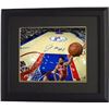 Image 1 : Jahlil Okafor Signed Philadelphia 76Ers 16X20 Photo Custom Framed #8 (Horizontal Dunk)
