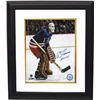 Image 1 : Ed Giacomin Signed New York Rangers 16X20 Color Photo Custom Framed HOF 87