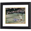Image 1 : Jimmy Connors Signed Tennis 8X10 Photo Custom Framed (Serving)