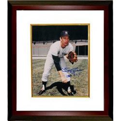 Stan Bahnsen Signed New York Yankees 8X10 Photo 1968 ROY Custom Framed