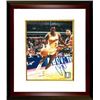Image 1 : Dominique Wilkins Signed Atlanta Hawks Driving To Goal 8X10 Photo Custom Framed