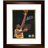 Image 1 : Magic Johnson Signed Los Angeles Lakers 16X20 Photo Layup Custom Framed