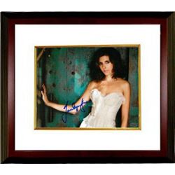 Jamie-Lynn Sigler Sopranos Signed White Dress 8X10 Photo Custom Framed (Entertainment-TV-Movie Memor