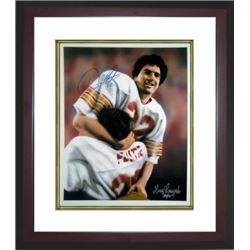 Doug Flutie Signed Boston College 11X14 Photo Dual Sig In Arms Custom Framed