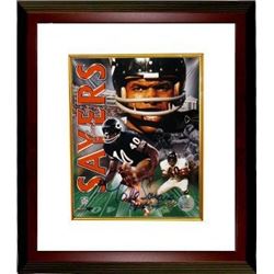 Gale Sayers Signed Chicago Bears Collage 16X20 Photo Custom Framed HOF 77