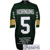 Paul Hornung Signed Green Bay Packers Green Prostyle Jersey W/ Embroidered Stats #5- Hornung Hologra
