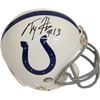 Image 1 : TY Hilton Signed Indianapolis Colts Full Size Replica Helmet- PSA Hologram