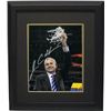 Image 1 : Jim Calhoun Signed Connecticut Huskies 16X20 Photo Custom Framed (3X National Champs)