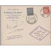 Image 1 : INDIAN Airmail cover tided with Rare flight of Arnoux & Japy with India & French combination stamps 