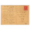 Image 2 : Autograph of Homi Bhabha on Picture Post Card.