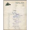 Image 1 : Rare Autographs of the Australian Touring Cricket Team.