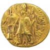 Image 1 : Rare Gold Dinar Coin of Vasishka of Kushan Dynasty.