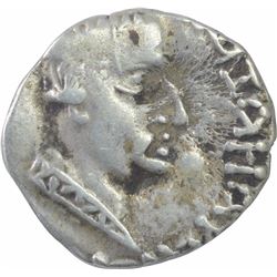 Silver Drachma of Nahapana of Kshaharata Family of Western Kshtrapas.