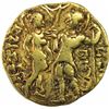 Image 2 : Very Rare Gold Dinara Coin of Samudragupta of Gupta Dynasty of King and Queen Type.