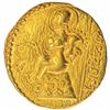 Image 1 : Extremely Rare Gold Dinar Coin of Samudragupta of Gupta Dynasty of Lyrist Type.