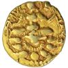 Image 2 : Rare Gold Dinar Coin of Kumaragupta I of Gupta Dynasty of Archer Type.