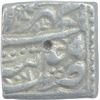 Image 2 : Silver Square One Rupee Coin of Akbar of Tatta Mint of Mihr Month.
