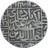 Image 2 : Silver One Rupee Coin of Akbar of Agra Mint.