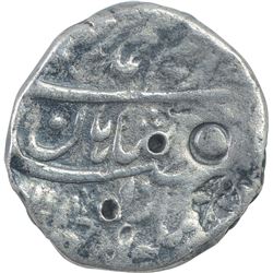 Silver One Rupee Coin of Muhammad Ibrahim of Shahjahanabad Dar ul Khilafa Mint.