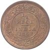 Image 1 : Copper Half Pice Coin of Victoria Queen of Calcutta Mint of 1862.