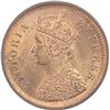 Image 2 : Copper Half Pice Coin of Victoria Empress of Calcutta Mint of 1890.