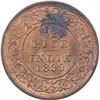 Image 1 : Copper Half Pice Coin of Victoria Empress of Calcutta Mint of 1899.