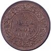 Image 1 : Copper Half Pice Coin of King Edward VII of Calcutta Mint of 1903.