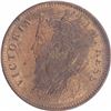 Image 2 : Copper Quarter Anna Coin of Victoria Empress of Calcutta Mint of 1882.