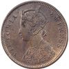 Image 2 : Copper Quarter Anna Coin of Victoria Empress of Bombay Mint of 1889.