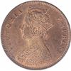 Image 2 : Copper Quarter Anna Coin of Victoria Empress of Calcutta Mint of 1901.
