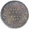 Image 1 : Copper Half Anna Coin of Victoria Empress of Calcutta Mint of 1877.