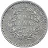 Image 2 : Silver Two Annas Coin of Victoria Queen of 1841.