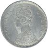 Image 1 : Silver Two Annas Coin of Victoria Queen of Calcutta Mint of 1862.