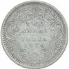Image 1 : Silver Two Annas Coin of Victoria Queen of Bombay Mint of 1876.