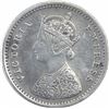 Image 2 : Silver Two Annas Coin of Victoria Empress of Bombay Mint of 1877.
