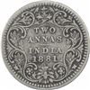 Image 1 : Silver Two Annas Coin of Victoria Empress of Bombay Mint of 1881.