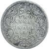 Image 1 : Silver Two Annas Coin Of Victoria Empress of Bombay Mint of 1883.