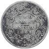 Image 1 : Silver Two Annas Coin of Victoria Empress of Bombay Mint of 1884.