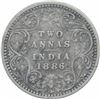 Image 1 : Silver Two Annas Coin of Victoria Queen of Bombay Mint Of 1886.