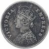 Image 2 : Silver Two Annas Coin of Victoria Empress of Bombay Mint of 1891.