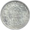 Image 1 : Silver Two Annas Coin of Victoria Empress of Bombay Mint of 1897.
