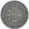 Image 1 : Silver Two Annas Coin of Victoria Empress of Bombay Mint of 1900.