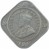 Image 1 : Copper Nickel Two Annas Coin of King George V of Calcutta Mint of 1920.