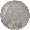 Image 2 : Silver Quarter Rupee Coin of Victoria Queen of Calcutta Mint of 1862.