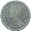 Image 2 : Scarce Silver One Quarter Rupee coin of Victoria Empress of Calcutta Mint of 1878.