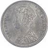 Image 2 : Silver Quarter Rupee Coin of Victoria Empress of Calcutta Mint of 1887.
