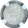 Image 2 : Silver Quarter Rupee Coin of Victoria Empress of Bombay Mint of 1889.